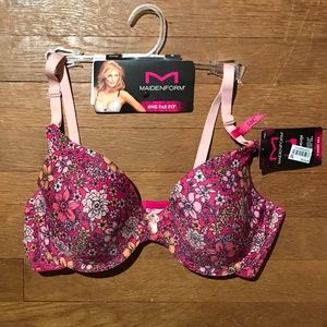 Maidenform One Fab Fit T-Shirt Bra – Floral Print